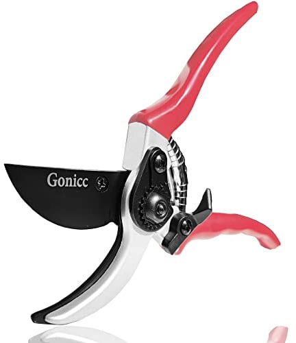 gonicc 8 Professional Secateurs Sharp Bypass Pruning Shears (GPPS-1002), Tree Trimmers Secateurs,Hand Pruner, Garden Pruner, Gardening Scissors, Bonsai Tools