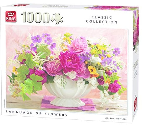 King Puzzle 1000 Teile Sprache der Blumen