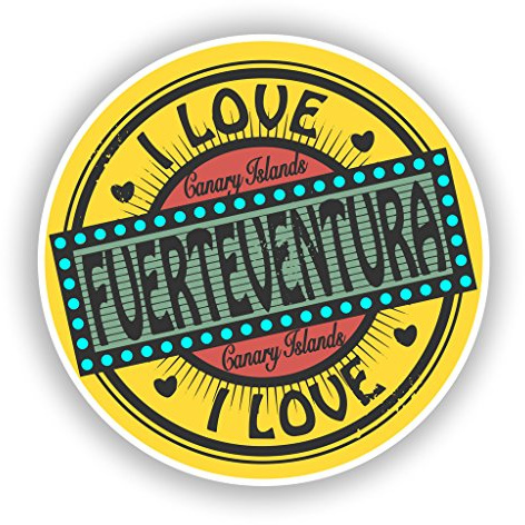 2 x Fuerteventura Vinyl Aufkleber Reise Gepäck # 10565 - 10cm/100mm Wide