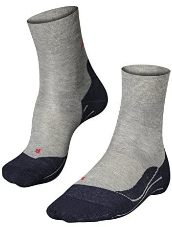 FALKE Men's RU4 Endurance Running Socks, Grey (Light Grey 3406), 9-10, 1 Pair