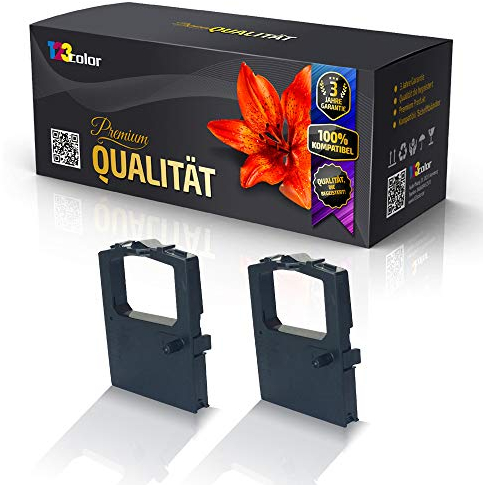 123Color 2X Alternative Farbbänder 3 Mio. Zeichen kompatibel für Oki Microline 320 Series 320 Turbo D 320 Turbo N 321 Turbo D 321 Turbo N 3320 eco 3321 3321 eco 52102001 Nylonband 3.000.000 Zeichen P