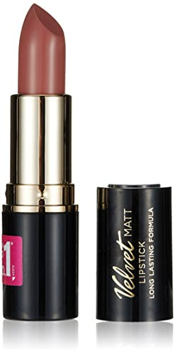 Eveline Cosmetics Eveline Velvet Matt Lippenstift - Mattes Finish, Angereichert mit Candelillawachs & Vitamin E, Lang anhaltende Feuchtigkeit und Intensive Farbe - Nr. 506