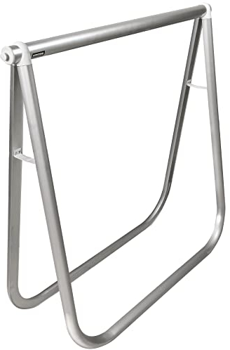WAGNER Design Klappbock Exclusiv Style - Aluminium eloxiert 78 x 74 x 25 cm, Rohr Durchmesser 35 mm und oval 35 x 45 mm, Tragkraft 100 kg, vielseitig einsetzbar für jeden Raumstil - 12641201