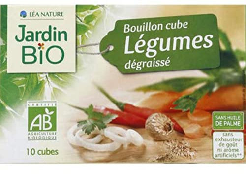 Léa Nature Brodo vegetale, senza grassi, biologico, confezione da 10 cubetti, 90 g