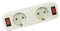 Liyset GZB2K01/02 Adaptador 2 tomas con 2 interruptores Clavija Schuko