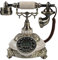 VBESTLIFE FSK/DTMF Vintage Antik Telefon,38-Gruppe Anrufaufzeichnungen One-Taste Wahlwiederholung Antikes Telefon für Hause,Büro, Luxus Haus, Sterne Hotel, Kunstgalerie, Schmuckgeschäft usw.