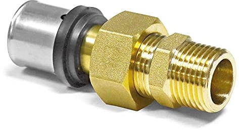 Pipetec Press-Übergangsverschraubung mit AG 32 x 3-1