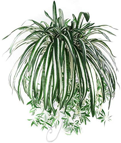 Aeromdale Chlorophytum Comosum Faux Greenery Home Hotel Decor Artificial Spider Plant 1Pc Party Props