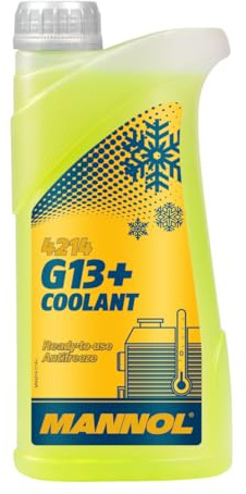 MANNOL 1 Litre Coolant G13+ Antifreeze 4214 SAE J1034 High Technology Ready To Use Solution
