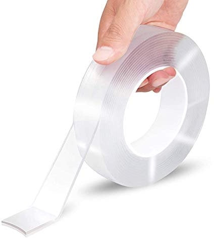 Siqi Double Sided Tape Heavy Duty，Transparentmultipurpose Wall Tape Adhesive Strips Removable Mounting Tape,Washable Strong Sticky Transparent Tape Gel Poster Carpet Tape For Paste Items,Household
