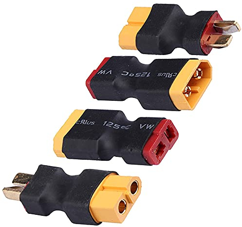 Xingkang Deans T-Stecker auf XT60 Adapterstecker männlich weiblich für RC Lipo Ladegerät (2 Paar)