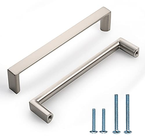 KNOKLOCK 10 Pack 5 Inch(128mm) Kitchen Cabinet Handles Brushed Satin Nickel Cabinet Pulls Kitchen Cabinet Hardware Drawer Pulls for Dresser Cupboard Wardrobe