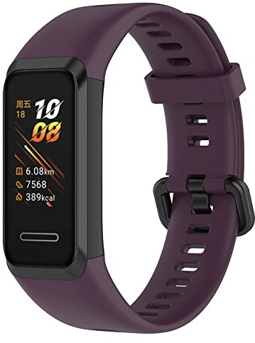 Kobmand Armband Kompatibel mit Huawei Band 4/Honor Band 5i,Ersatz Silikonarmband für Huawei Band 4 (Rosenholz)