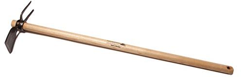 Hachoir de jardin 2 dents avec manche en frêne 80 cm