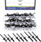 Glarks Assortiment de 75 rivets aveugles à grande bride de 3/16 x 5/8 / 13/16 / 2,5 cm - Noir