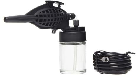 Airbrush Kit – Portable, Mini Airbrush Kit for Spraying All Types of Paint. Includes: Refillable 20ML Jar, 180CM Hose & Gas Can Adaptor