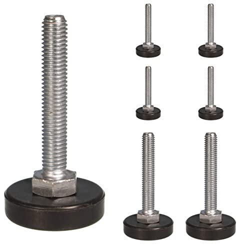 M12 Adjustable Feet, 16pcs Furniture & Appliance Foot 650kg Weight Rated by Keay Vital Parts (30mm Base, M12x30mm) - Made in Germany