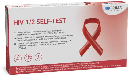 PRIMA Home Test, HIV SELF-TEST - Habe ich mich mit dem HIV-Virus infiziert? - Schweizer Qualität