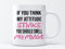 EKAM Funny Text If You Think My Attitude Stinks You Should Smell My Minge Ceramic Mug Gifts Coffee/Tea Mug Gifts for Birthday Present, Gift Present for Christmas for Your Family and Friends (11oz Mug)