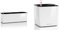 Lechuza CUBE Glossy Triple, Weiß & CUBE Glossy 14 hochwertiger Pflanzwürfel mit Stick -Bewässerungssystem, weiß highgloss