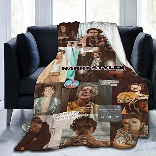 Flanell Harry Cicinnus Sty-Les Bettwäsche Fleece Soft Thow s Klimaanlage für Sofa Couch Wohnzimmer Schlafzimmer 125 cm x 100 cm