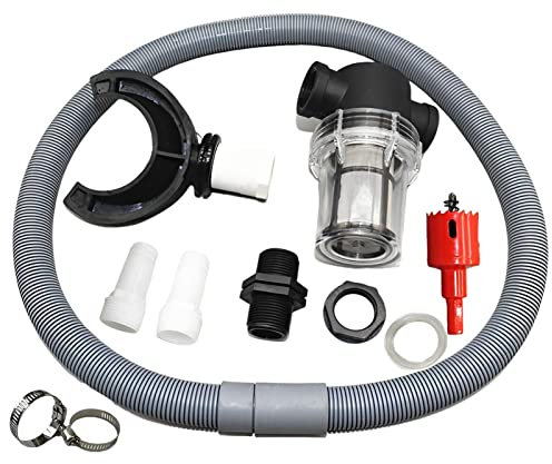 Kit Deviatore per Acqua Piovana, Kit di Connettori per Acqua Piovana per Tubo di Scolo, Recupero Acqua Piovana da Pluviale,Raccoglitore Acqua Piovana Grondaia,Raccoglitore Acqua Piovana Rigido