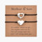 MANVEN Mutter Sohn Armband Geschenk für Mutter und Sohn Geburtstagsgeschenk für Mutter Herz Armband für Damen Jungen Passende Armbänder Set 2 Mama und mir Schmuck