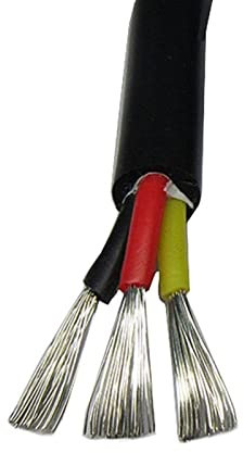 Pipe House 2 3 4 Core Silicone Rubber Cable, Ultra Soft Copper Silicon Wire, 17 18 20 22 AWG, Insulated Flexible Silicone Sheath Wire Soil Electronics (Color : 3core 1.0mm2, Size : 5meter)