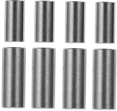 Mobestech 8stücke Gewindestange Edelstahl Mit Runde Kupplungsmutter Kupplungsverbindungsmuttern Und Gewindehülsenstangen Hülsenmuttern Aus Korrosionsbeständigem Material Für Präzise Werkzeug