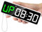 REACHER Horloge de gym portable pour garage à domicile, compte à rebours/ups, chronomètre, minuterie d'intervalle d'entraînement avec batterie puissante, aimant puissant, volume réglable, minuterie