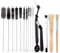 15 Stück Kaffee Pinsel Kaffee Reinigungsbürste, Kaffee Reinigungsbürste Set, Reinigungsbürste Kaffeevollautomat Espresso Pinsel, Kaffee Pinsel Barista Pinsel für Kaffee Werkzeug Reinigungsbürste