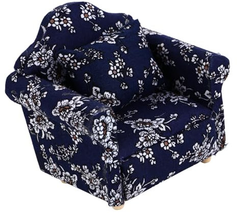 SAFIGLE Mini Haus Sofa Spielzeug Modellsofa Mit Kissen Für Kinderhaus Exquisit Verarbeitet Und Robust Gefertigt Aus Hochwertigem Material Für Sammler Und Junge Mädchen Geeignet