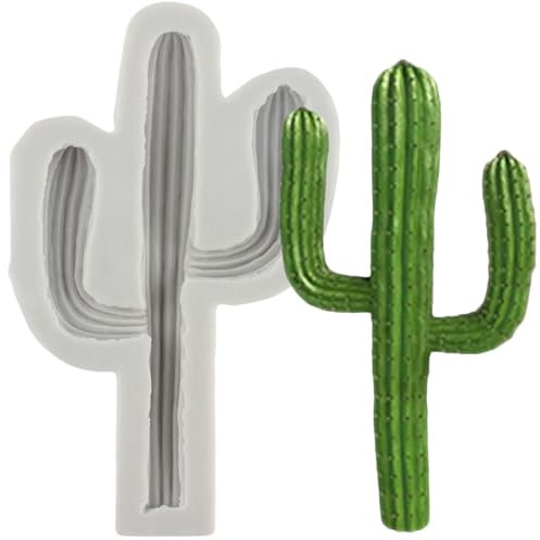 MINFEIDMS Moules en silicone en forme de cactus pour décoration de gâteaux, pâte à sucre, pâte polymère