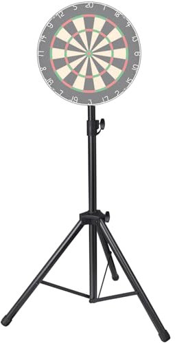 Dart Board Stand, Professional Portable Tripod DartBoard Stand for Dartboard & Electronic Dartboard,Height-adjustable Heavy Duty Travel Dartboardholder