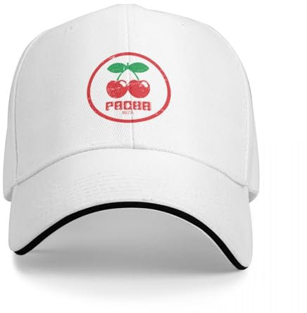 AIETPOIJ Pacha Ibiza Gorra de béisbol con Cereza desgastada Gorra de béisbol para Hombre Gorra de Golf para Hombre Gorra de Invierno para Mujer Gorra de Hombre