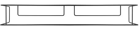 CM Garden - Balconcillo para Macetas, Portamacetas Ventana, Protector de macetas Ventana, Extensible 101-141 cm, Acero Lacado, Negro Mate | Incluye Tornillería