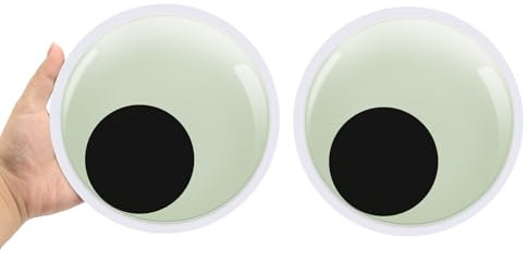 DRERIO Grande Ojos Móviles Autoadhesivos 18 cm Pegatinas Ojos,Ojos de Plástico Autoadhesivopara Manualidades, Decoración Hecha a Mano