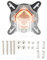 Rankomu Water Cooling Kit Water Cooling Base, Full Range Universal Transparent Graphics Card, Copper Water Cooler Base, Computer Water Fittings, Compatible with Water Cooling Systems