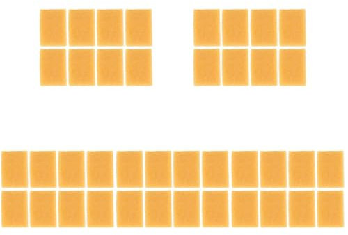 DIYEAH 5 Sätze Reinigungsgel Maschine Radiergummi Entferner Verrückter Kleber Multipurpose Cleaner Maskierflüssigkeit Werkzeug Tragbarer Radierer Für Roller Kunstrotler Yellow 8 Stück * 5