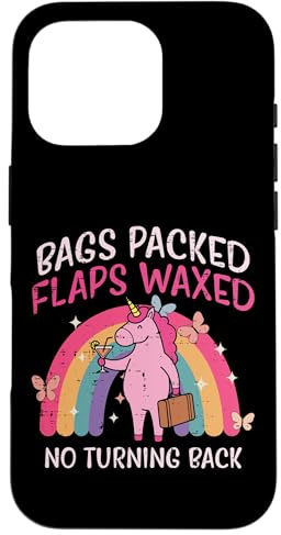 Bags Packed Unicorn Funny Inappropriate Vacation Women Case for iPhone 16 Pro