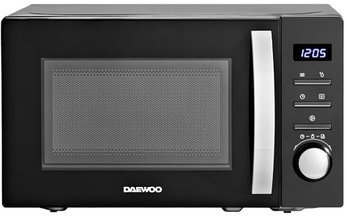 Daewoo Digital Microwave, 20L Capacity, 800W, Black, 8 Auto-Cook Menus, Kitchen Countertop