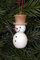 Baumbehang Schneemann natur, vom Erzgebirge