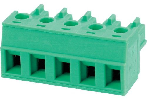 PHOENIX CONTACT MC 1.55-ST-5.08 PCB connector, 1.5 mm² nominal cross-section, green, number of connections 5, MC 1.5..-ST article family, 5.08 mm pitch, 50 pieces
