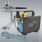 Professionelles Airbrush-Kompressor Ultimate II mit sehr leisem Kompressor, Airbrushpistole mit doppelter Aktion und Nadeln, Becher, Farbe, Glas, Druckluftschlauch