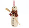 Abbott Collection Dekofigur Schneemann mit Besen, groß