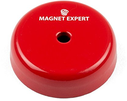 Alnico Flacher Topfmagnet Für Hochtemperatur -, Engineering - und Fertigungsanwendungen - 38mm Durchmesser x 10mm Dicker C/W 5,2mm Dia Counterunk Loch - 13kg Zug