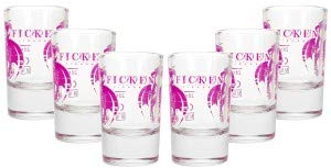 FICKEN 6er Schnapsglas-Set - 6x Schnapsglas in gastronomiequalität mit 2cl Eichstrich