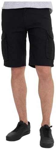 Vintage Industries Rowing Short Männer Short schwarz L 100% Baumwolle Basics, Streetwear