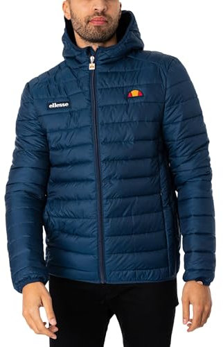 ellesse Men's Lombardy Padded Jacket, Navy, 3XL