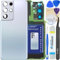 LUVSS Coperchio Copribatteria Scocca Vetro Posteriore Imposta per Samsung Galaxy S21 Ultra SM-G998B -Argento